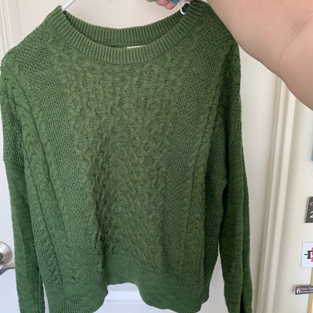 Green Knit Sweater